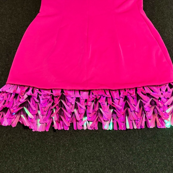 SHO Women's Slvless Crepe Dress with Sequin Detal - Picture 2 of 8